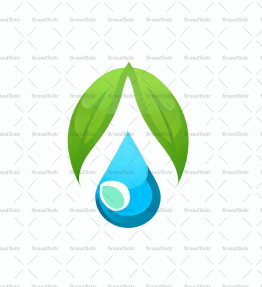 Wassertropfen und Blatt